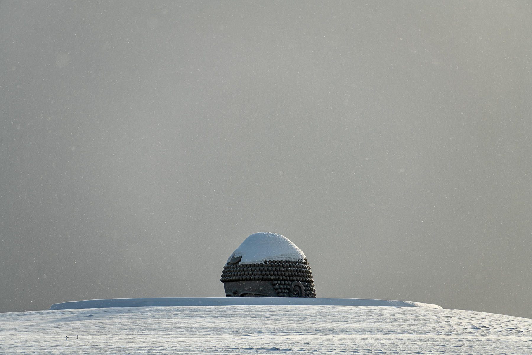 Shy Buddha : Japan, Hokkaido, Silent Snow : ELIZABETH SANJUAN PHOTOGRAPHY