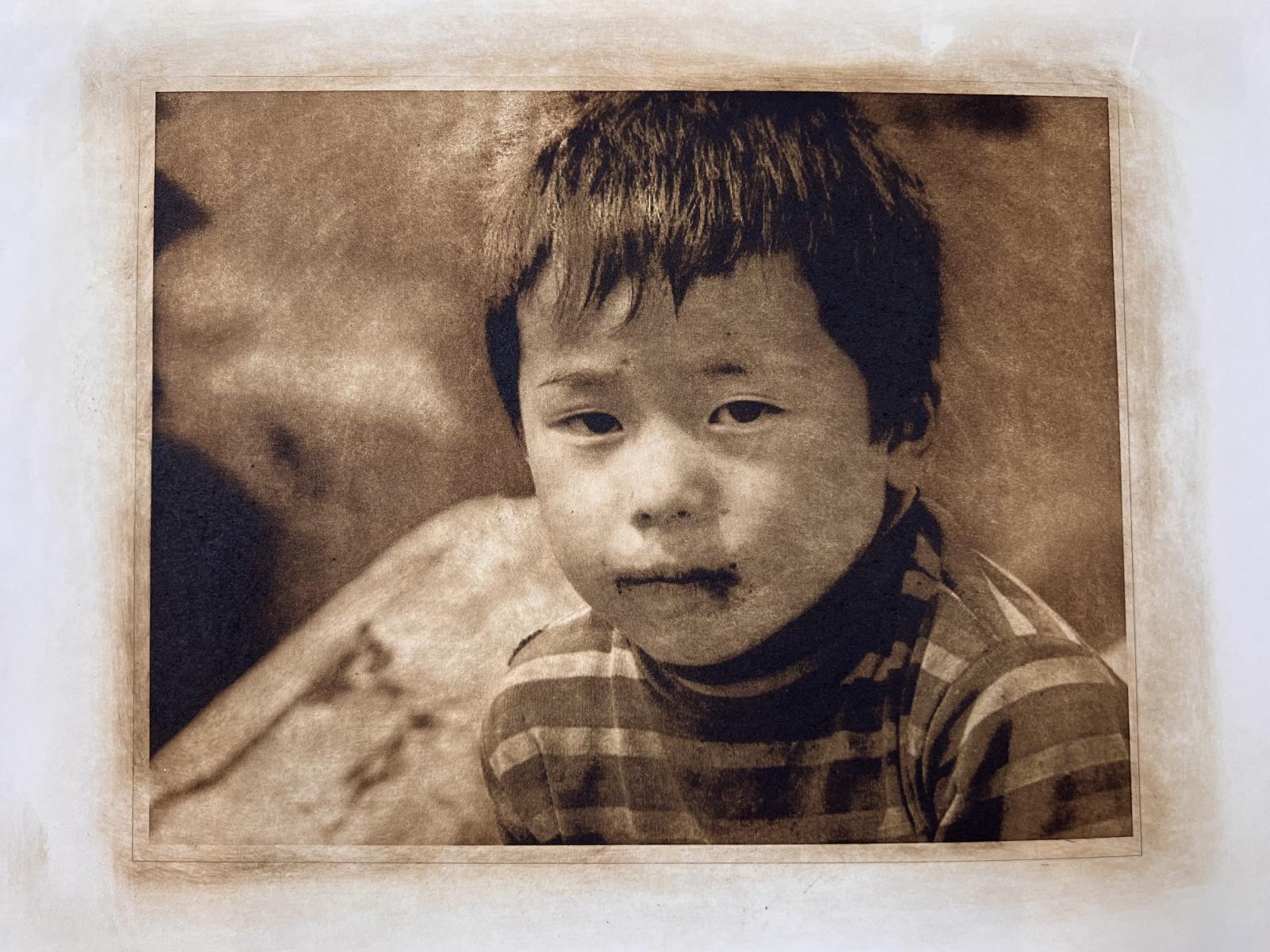 Vietnam boy : Intaglio : ELIZABETH SANJUAN PHOTOGRAPHY